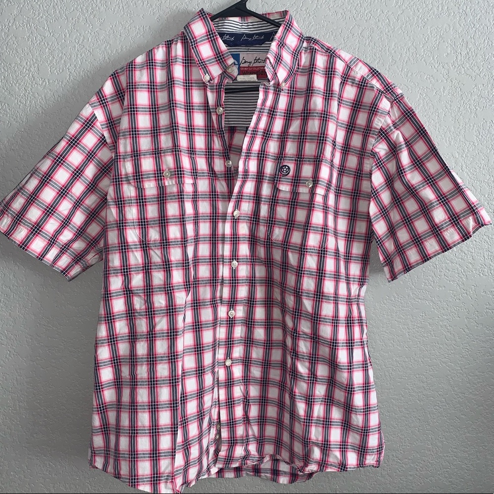 Men’s short sleeved George Strait button up